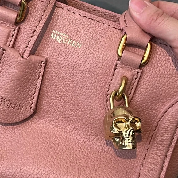 Alexander McQueen Mini Padlock Satchel Pink - Picture 5 of 12